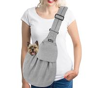 SlowTon Sac de Transport pour Chien, Sac à Bandoulière Mains Libres pour Petit Animal de Compagnie avec Sangle Réglable, Adapté au Transport Petit Chien Animaux de Compagnie en Voyage en Plein Air