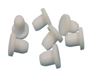 SLOYCA 10 pièces Blanc Silicone Caoutchouc Joint Trou Bouchons 2.7mm-8.5mm Obturation Embout Inserts Bouchon Goutte de poussière Bouchon de qualité Alimentaire (Color : White, Size : 6mm Solid)