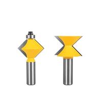 SLOYCA 2 pièces 90 ° Assemblage de Bandes de Chant Fraise à Bois Fraise for Outils en Bois (Color : 12x38.1)