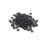 SLOYCA 50 pièces M2 M3 en forme de O en caoutchouc de silicone absorbant les chocs amortisseur anti-vibrations pour contrôleur de vol F3 F4 Flytower RC Drone (couleur : M3 noir, 50 pièces)