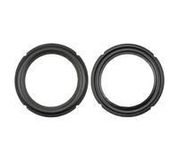 SLOYCA Haut-parleur bord en caoutchouc 10,2 cm 12,7 cm 16,5 cm 20,3 cm Encoche anneau pliable réparation haut-parleur audio pièce de suspension en caoutchouc DIY 2 pièces (couleur : 6,5 pouces)