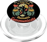 SLP C'est Une Belle journée pour Aider Les Petits Humains à communiquer PopSockets PopGrip pour MagSafe