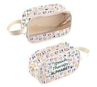 SLP Trousse de maquillage transparente pour orthophoniste, Sac d'orthophonie