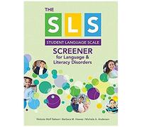 Sls Screener For Language & Literacy Disorders