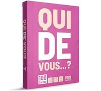 SLSK Games Qui de Vous… ? - Le Jeu de Boisson Amusant - Jeu à Boire avec 100 Cartes - Jeu de Fête pour Adultes - dès 18 Ans - édition française