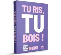SLSK Games Tu RIS, tu Bois ! - Le Jeu à Boire Le Plus drôle - Jeu à Boire avec 100 Cartes - Jeu de Boisson - Jeu de Cartes - Jeu de fête pour Adultes - dès 18 Ans - édition française