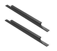 SLSKO Lot de 2 poignées de meuble modernes en alliage d'aluminium, idéales for placard, tiroir, chambre à coucher, avec vis, distance entre les trous noirs: 160mm(Hole distance:160mm)