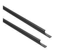 SLSKO Lot de 2 poignées de meuble modernes en alliage d'aluminium, idéales for placard, tiroir, chambre à coucher, avec vis, distance entre les trous noirs: 160mm(Length:800mm)