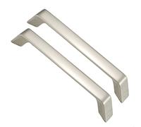 SLSKO Lot de 2 poignées de placard, de cuisine, for armoires de cuisine, de meubles, de barres, de garde-corps, de tiroirs, brossées avec vis for meubles (B, 320 mm)(A,160mm)