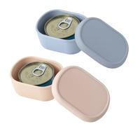 SLSON 2 Pièces Stockage conserve de nourriture pour chat pour 3oz,couvercle silicone pour chat,Couvercle Boite de Conserv,Couvercles de Conserve Pour Chien Chat,Restez fraise