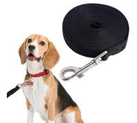 SLSON Longue laisse de dressage pour chien, 4,5 m/6 m de long pour rappel de chien, suivi de l'obéissance, laisse pour animaux de compagnie de petite, moyenne et grande taille (noir, 6 m)