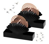 SLTAXAR 2 PCS Porte Bobine Anti Moustique Support pour Spirale Anti Moustique Support de Bobine de Moustique Support Spirale Anti Moustique Suspendu 2 Crochets pour Salon Salle de Bain