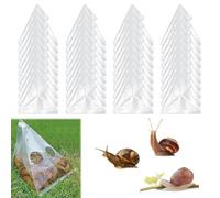SLTAXAR 40 Pièges à Limaces, Jetables Pièges à Limace de Jardin Piège à Bière Anti Escargots Piège à Escargots Naturel Catcher Sac PE Transparent Anneau Anti-Limaces pour Jardins,Verger,Potager