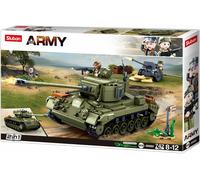 Sluban Army N38-B0860 Char Moyen 2v1 Et Canon Antiaérien