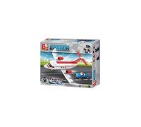 Jeu de construction brique emboitable Sluban aviation jet privé m38 b0365 figurines articulés G