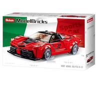 Sluban Blocs de Serrage Voiture de Sport Italienne Rouge (262 pièces)
