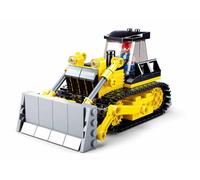 Sluban – Jeu de construction – Bulldozer M38-B0802 sur chenille, figurine articulée