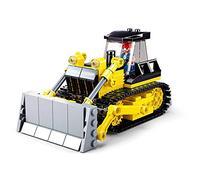 Sluban – Jeu de construction – Bulldozer M38-B0802 sur chenille, figurine articulée