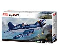 Sluban Jeu construction Avion chasseur F4U Corsair M38-B1109 550 pièces Soldat articulé