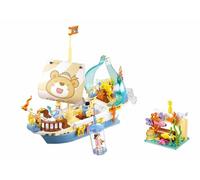 Sluban Girls Dream Jeu de Construction Bateau Chasse au Trésor, 287 Pièces, 27,3 cm, Jouet pour Enfants 6-12 Ans