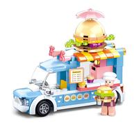 Sluban Girls Dream M38-B0993B Magasin de hamburgers mobile