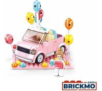 Sluban Girls Dream Mini Handcrafted M38-B1086 Qmini Rosa Cabrio