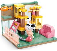 Sluban - Girl's Dream MiniHandcraft - Jeu de construction - White Spotted Cat Room