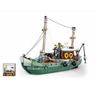 Sluban Klemmbausteine M38-B1119 MODELBRICKS Bateau de pêche, Vert