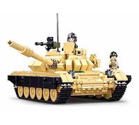 Sluban Klemmbausteine ModelBricks- T-72B3 Main Battle Tank 2in1 770PCS, Beige, Marron, Vert