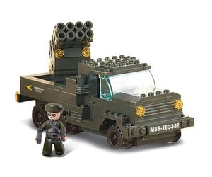 Sluban - M38-B6800 - Jeu de Construction 6 ans to 99 ans- Army set - Char + Lance Roquettes + Jeep