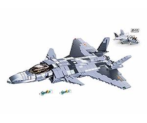 Sluban- Model Bricks-J-20 Mighty Dragon Fighter 926pcs, M38-B0931, Multicolore