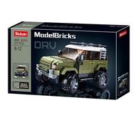 Sluban Model Bricks - Voiture SUV d'attaque anglaise 317 pcs - Kit construction vert 8+