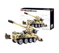 Sluban Modelbricks, Kit De Construction - 8x8 Automoteur D'artillerie