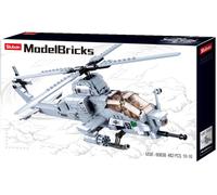 Sluban Modèle Briques M38-B0838 Kampfhelikopter Hélicoptère 482 Pièces Neuf &