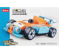Sluban Power Bricks Kit de construction de voiture de course 45 pièces
