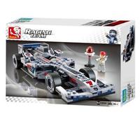 Sluban Racing Team : voiture de course en argent (M38-B0352) Argent G