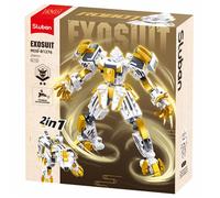 Robot Mecha 2 En 1 Blanc Jaune Blanc TU