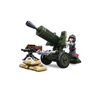 Sluban SL07122, WWII - Mini kit de Construction Flak (88 pièces) [M38-B0678A] - Kit de Jeu - Briques de Serrage - Soldats avec Figurine - Army WWII - 4 Ans - Multicolore