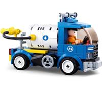 Sluban SL07168 Kit de Nettoyage de Route (121 pièces) [M38-B0781C] Jeu de Briques de Construction City, avec Figurine de Jeu, Vie Urbaine