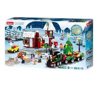 Sluban Town M38-B0887 Village De Noël Avec Train