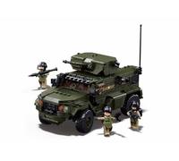 Sluban Typhoon VDVS, Véhicule Militaire avec Figurines, Kit de Construction 1/35, 17,9 cm, Rouge et Or