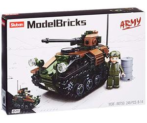 Sluban Wiesel M38-B0750 Armoured Weapons Carrier 2 in 1