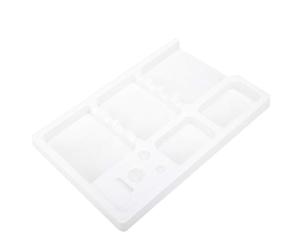 Sluffs 10Pcs Cartridge Tray,Washable Disposable PVC Tool Holder Organizer Pigment Storage Case Tool Tray Can Be Loaded with Ink Material and Scrubbing Supplies