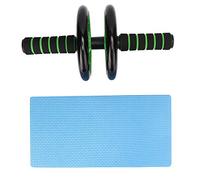 Sluffs 16cm Three Wheels Abdomen Fitness Roller Household Abdominal Exercise Equipment Tool Ab Mat Trainer Abdominal Machine Exercise Crunch Roller Workout Exerciser