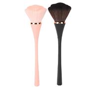 Sluffs 2 Pcs Makeup Brushes Set Accurate Coloring Smudge 3D Soft Rich Slender Bristles Loose Powder Blush Large Makeup Brush Soft Bristles Eyeshadow Brush