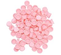Sluffs 500pcs Glue Ring Holder, Grafting Eyelash Glue Cup Delay Container Eyelash Grafting Extension Tool, Ink Ring Cup Beauty Makeup Accessory for Salon Home Use