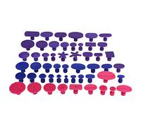 Sluffs 52Pcs Onglets de Colle de Débosselage, Ventouse en Plastique de Joint, Onglets Outils de Réparation de Dents sans Peinture de Carrosserie Automatique, Kit d'Outils de Débosselage