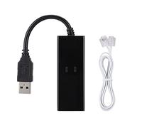 Sluffs 56k Data Modem, USB 56k External Dial Up Voice Fax Data Modem Fit for Win7 Win8 Win10 XP, Augmentez la Capacité du Réseau Et Fournissez Un Streaming Et Un Téléchargement Plus Rapides dans Tout