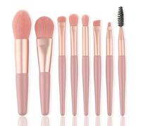 Sluffs 8 Pcs Mini Makeup Brush Set Eyeshadow Brush Portable Skin Friendly Soft Lightweight Cosmetic Brush Lightweight Compact Makeup Brush for Travel.