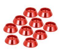 Sluffs Aluminum Alloy Screw Shim Upgrade Spare Parts for MN90 MN99 MN91 FJ45 RC Car [Set of 10] Red Blue Black (Red)